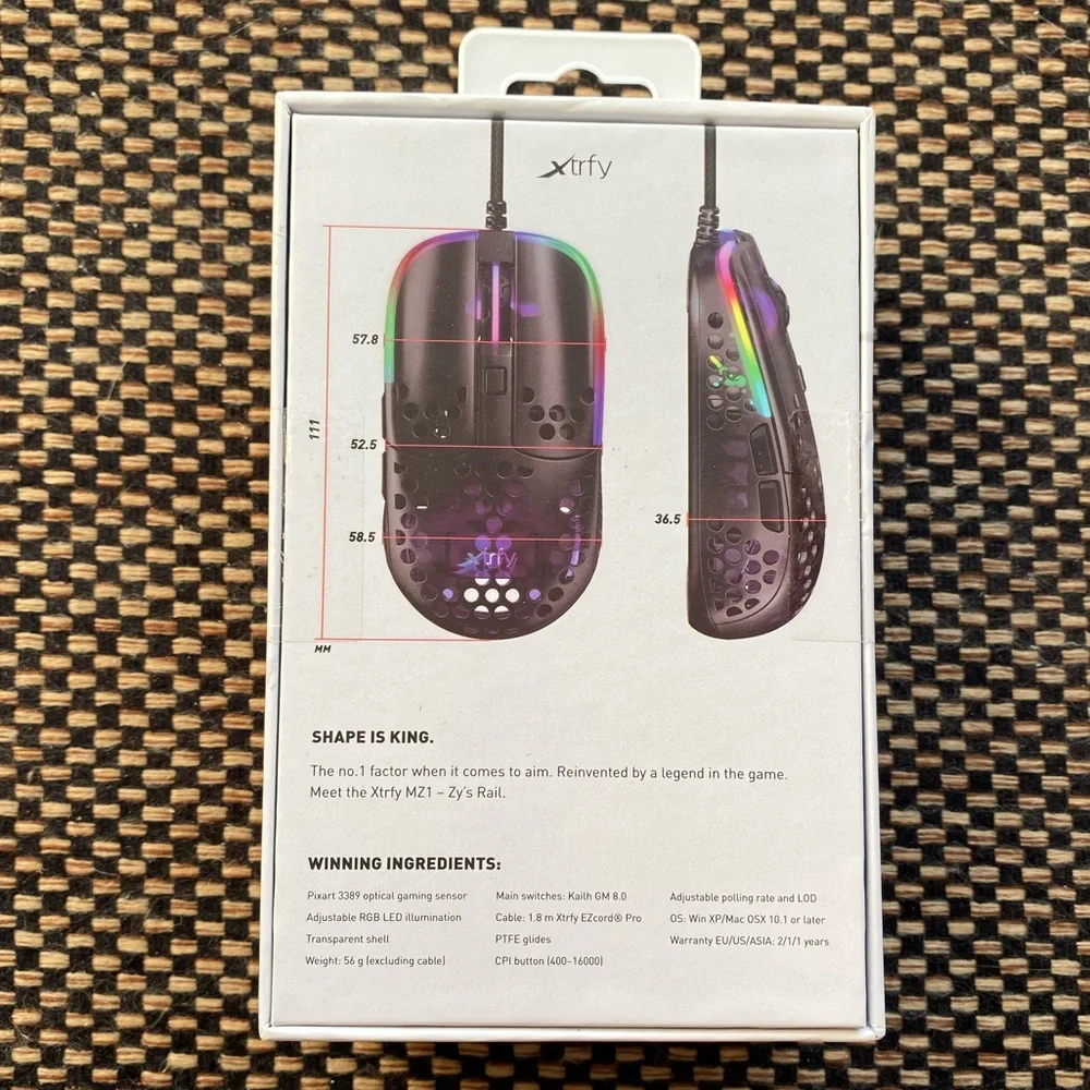 XTRFY MZ1, (new) Ultra-Light Wired Gaming Mouse